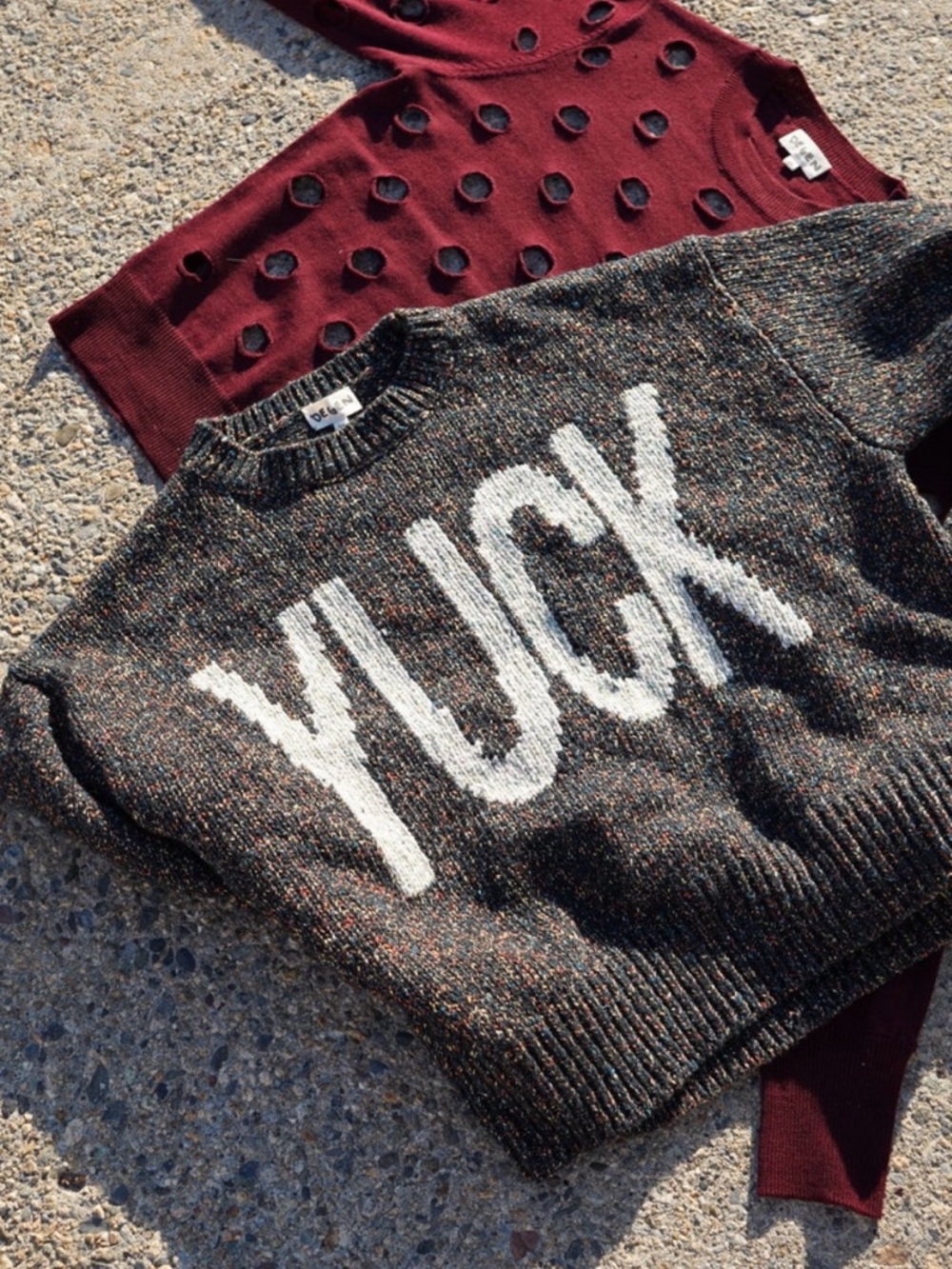 Degen “YUCK” sweater - women’s M/L